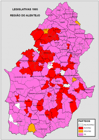 ALENTEJO: LEGISLATIVAS 1995
